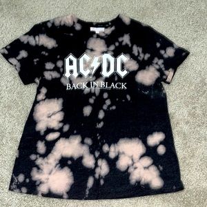 bleach tie dye graphic t-shirt
